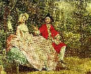 conversation in a park, c.